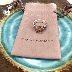 David Yurman Petite Morganite Wheaton Ring